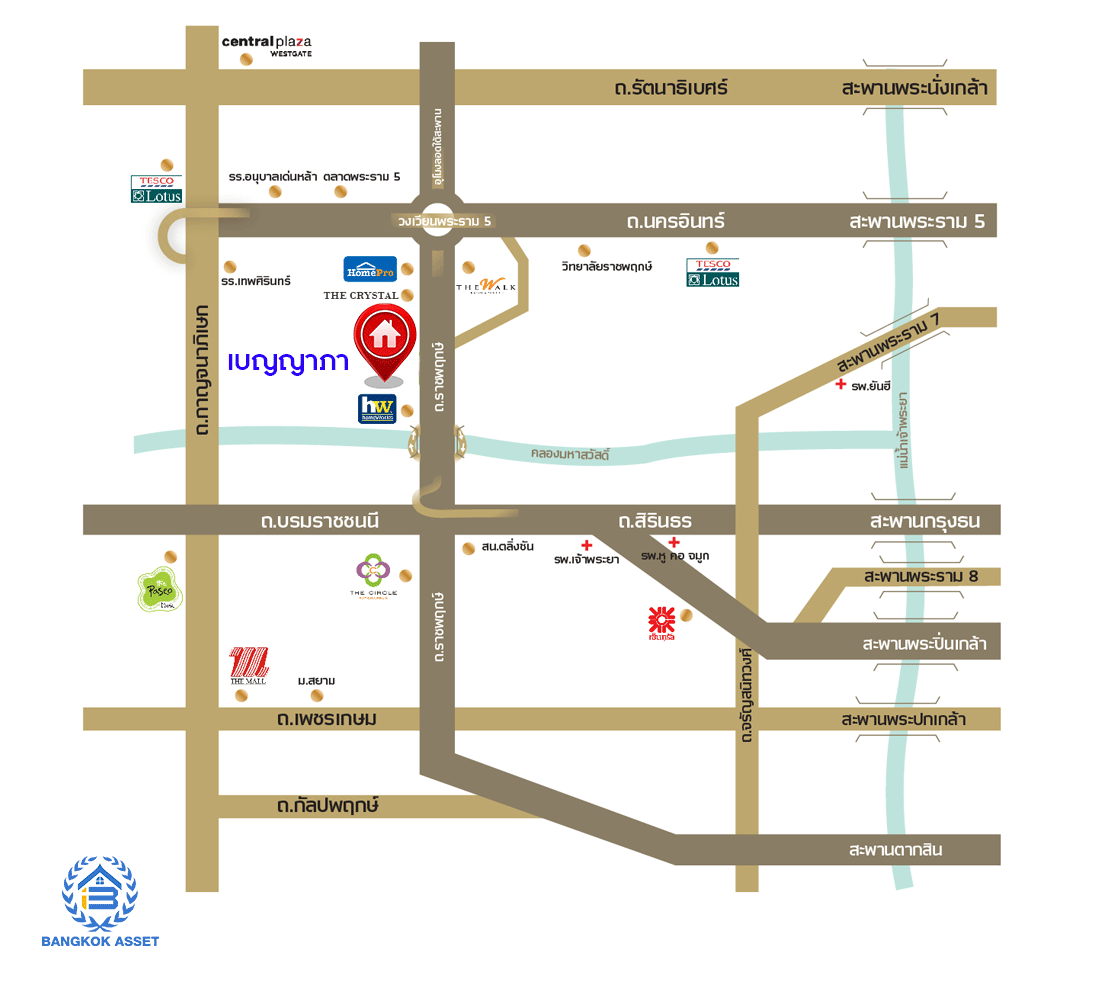 บ้านมือสองตกแต่งใหม่ ม.เบญญาภา ราชพฤกษ์ หลังใหญ่ เนื้อที่ 56.2 ตร.ว. บนพื้นที่ใช้สอยกว่า 265 ตร.ม. ฟังก์ชัน 3 ห้องนอน 1 ห้องอเนกประสงค์ 3 ห้องน้ำ จอดรถได้ 2 คัน พร้อมเฟอร์นิเจอร์บิ้วอินท์ในห้องนอนทุกห้อง ทำเลโซนเมือง! โครงการติด The Crystal SB ใกล้ทางด่วน "ศรีรัช" พร้อมเชื่อมสู่ปิ่นเกล้า-สาทร